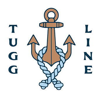 Tugg Line — anchor and rope logo